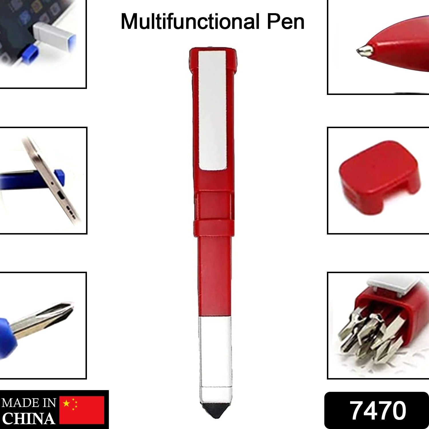 7470 Pen-Shaped Phone Holder with Screwdriver Sets, Multi-Function Pen 4 in 1 Tech Tool Pen, Portable Phone Tools with Capacitive Stylus Ball Point Pen Mobile 7470 Pen-Shaped Phone Holder with Screwdriver Sets, Multi-Function Pen 4 in 1 Tech Tool Pen, Portable Phone Tools with Capacitive Stylus Ball Point Pen Mobile